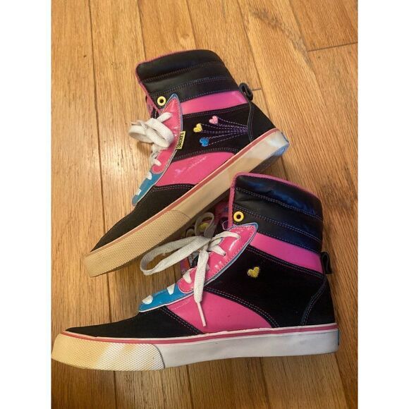 NWT Skechers, girl's multicolor sparkly high tops size 5 - Picture 4 of 8